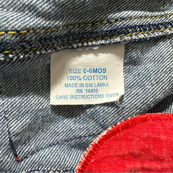 Vintage Cowboy Kid 0-6 months denim overalls - Picture 4 of 4